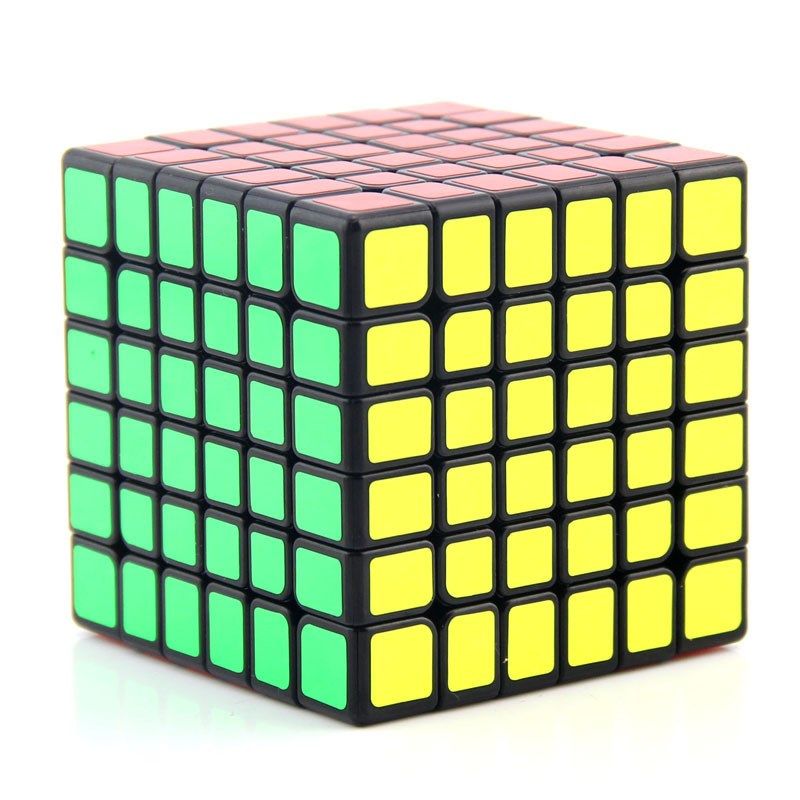 奇艺魔方格无华V2六阶黑色魔方 无华二代升级版6阶顺滑比赛魔方