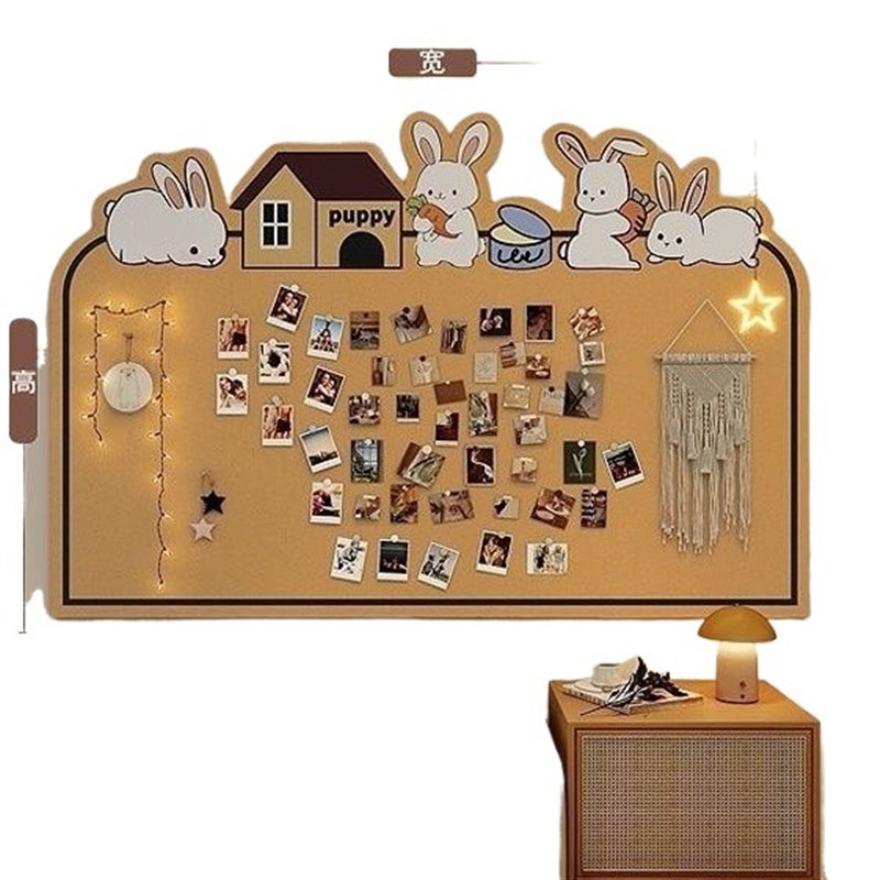 拍立得照片毛毡展示创意相册相片墙面装饰背景荣誉打孔墙贴留言板