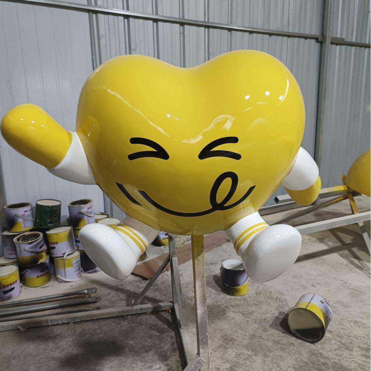 玻璃钢笑脸表情包雕塑商业街广场活动装饰户外游乐场卡通摆件,纺织面料/辅料/配套,纺织机械配件,淘宝优惠券,粉丝福利购,淘宝优惠卷