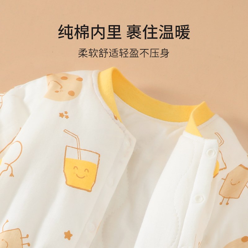 宝宝秋冬季加厚连体衣婴儿夹棉保暖棉衣新生儿外出婴幼儿冬季衣服