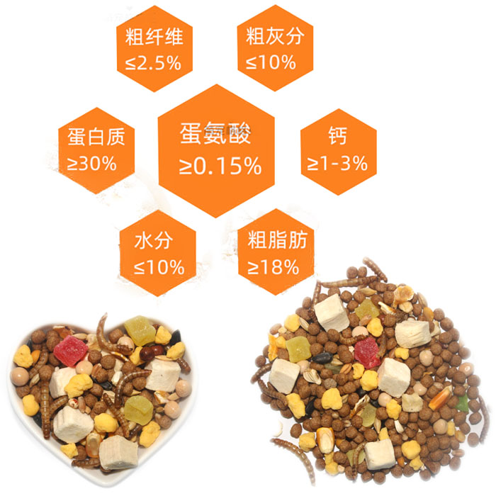 西班牙睡鼠粮食饲料粮通心粉鼠拇指鼠迷你小睡鼠面包虫干睡鼠饲料