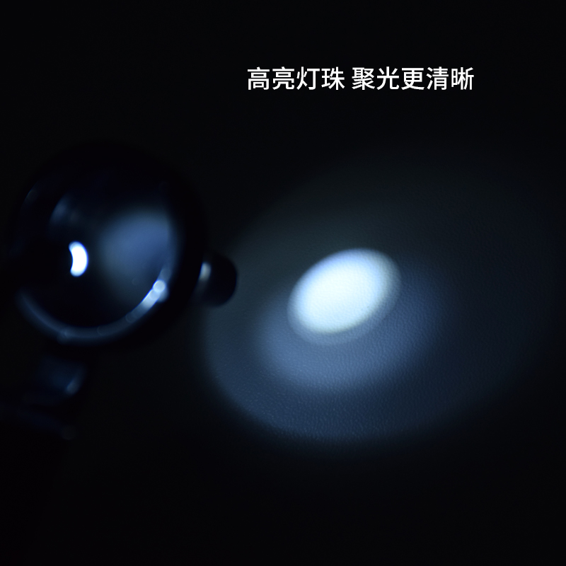 新款USB充电式手握灯采耳手灯超亮专业可视采耳工具多功能送漏斗