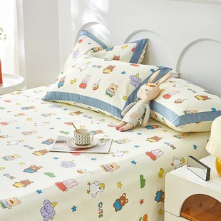 A类全棉老粗布枕套一对装成人单人学生纯棉枕头套48 74枕头皮四季