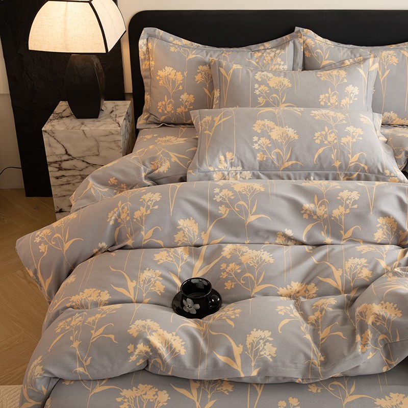 简约全棉被套单件100纯棉磨毛被罩单人学生三件套1.5m150x200x230