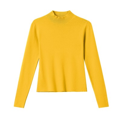 半高领短款毛衣女秋冬季修身内搭打底衫小个子气质上衣薄款针织衫