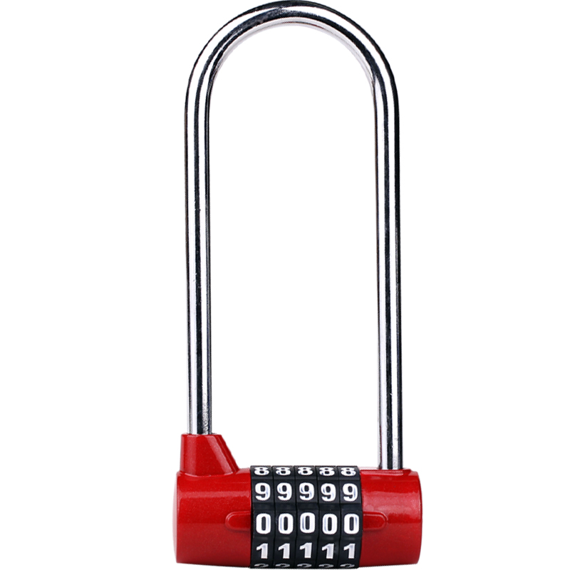 大号四位加长超长特长梁衣柜橱柜书柜门把手密码锁更衣柜挂锁锁头