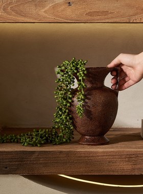 诧寂风格茶室装饰柜子软装氛围布置饰品陈列复古中式禅意家居摆件