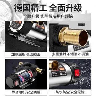 电动抽油泵12v24v220v柴油泵小型抽油机自吸泵加油加油机