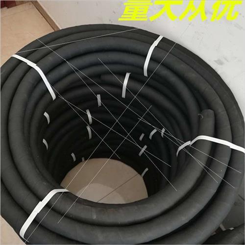 黑色夹布橡胶管水管耐高温蒸皮汽管B软管224835607080寸。