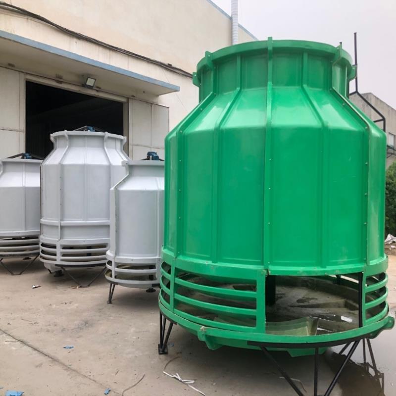 冷却塔降温散热散热塔工业10吨-200吨高温型冷水塔散热圆塔玻璃钢