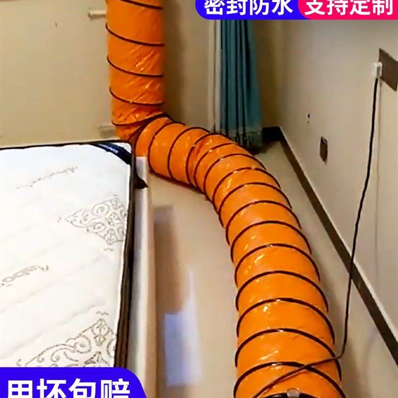 排风管软管通风管道排烟尼龙布塑料排气管烟道囱高温伸缩螺旋风管