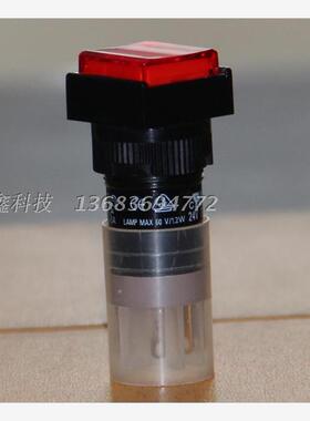 DECA带LED灯复位按钮单路P16LMS1-1AB方形不带锁点动开关台湾进联