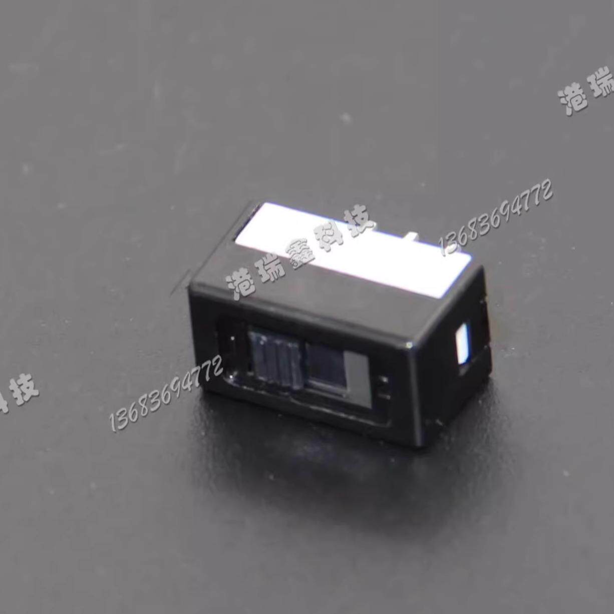 台湾德利威6MS1单路三脚两档矮黑头平拨滑动开关6M系列原装正品