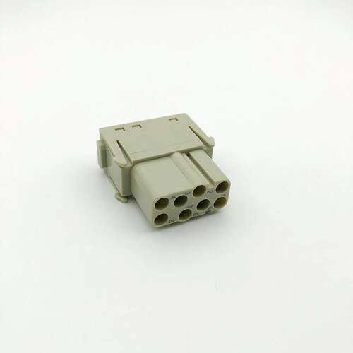 重载连接器HMEE-008-MC/FC 16A 400V 6KV 8针16A组合公母内芯模块