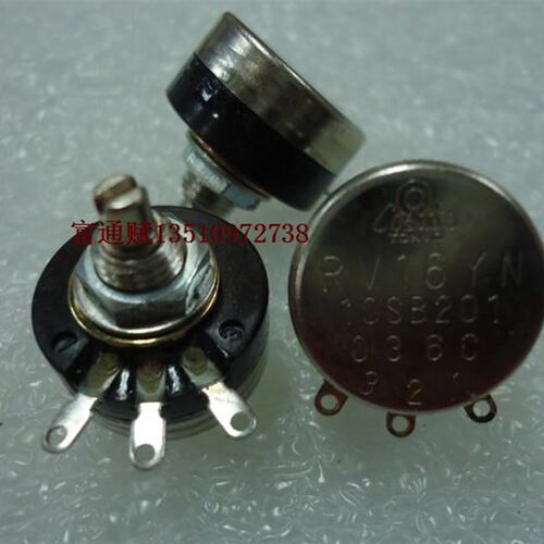日本原装TOCOS 电位器 RV16YN-10S-B201 B200欧 10MM轴柄直径3mm