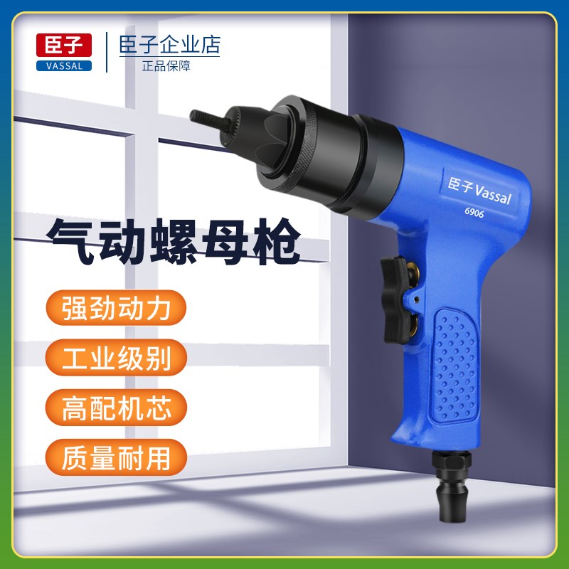 臣子气动拉铆螺母枪拉帽枪拉母枪拉铆枪自动螺母抢工具M4-M8枪头