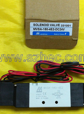 台湾金器MINDMAN电磁阀 MVSA-180-4E2 DC24V .