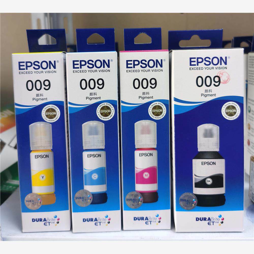 原装爱普生009黑色墨水 彩色颜料墨水L15158 L15168 L6558 L6578