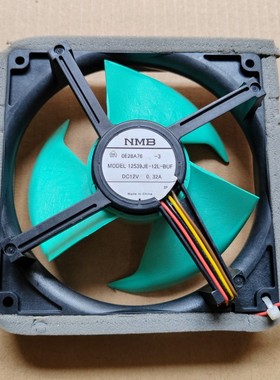 冰箱风扇NMB-MAT MODEL FBA12J12V DC12V  静音防水通风机电机