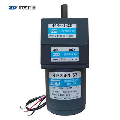 中大 25W三相380V 配中间箱减速机4IK25GN-S3/4GN10XK/4GN180K