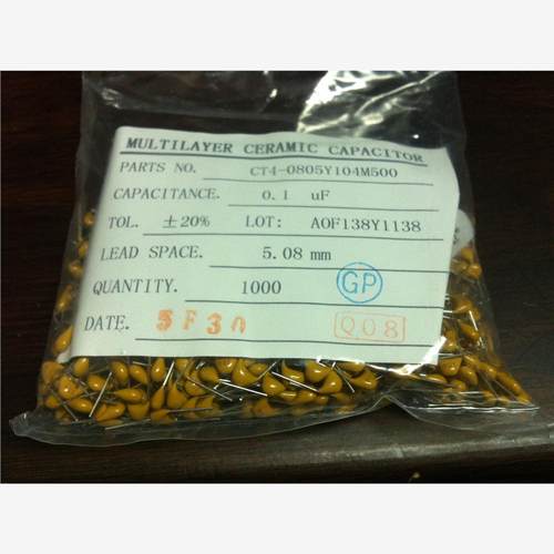 0.1UF50V 104M50V100nf50v CT4 104独石电容 1000个/包起 全系列