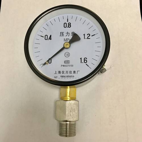 压力表 y-100 螺纹G1/2 压力 1.6mpa 16公斤 附螺纹测量说明图解