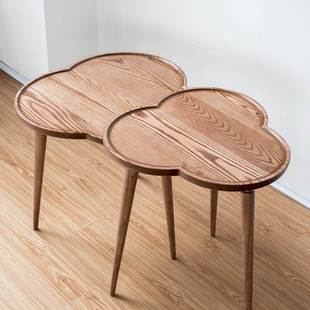 实木欧云朵茶几北简约沙小发边桌型户客厅tb 67381边几创意阳台床