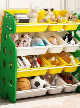 儿玩架具收纳宝宝书架玩具架子婴童置童架TUU多层幼儿园收纳柜物