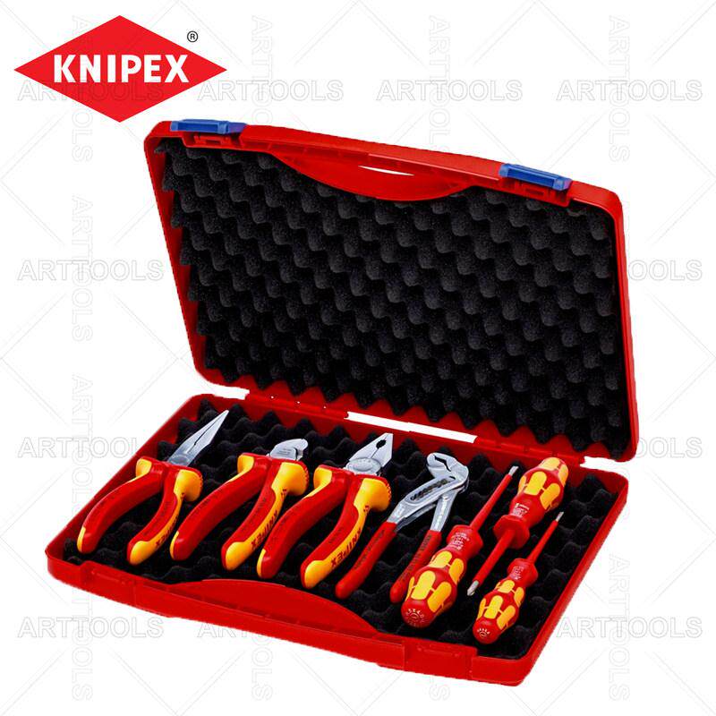 德国KNIPEX凯尼派克紧凑型7件套绝缘电气安装工具组套00 21 15