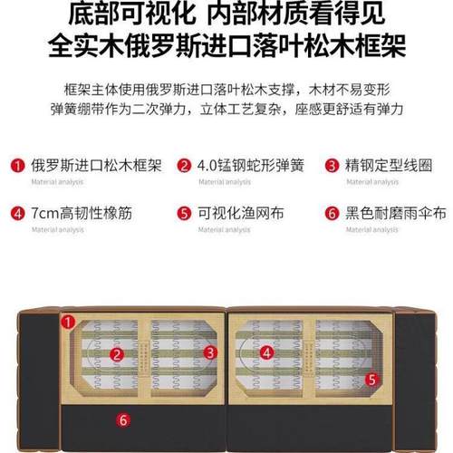 吉斯简劳伦斯意式沙轻奢头层皮发现代9155#真约客厅直排牛皮质黑