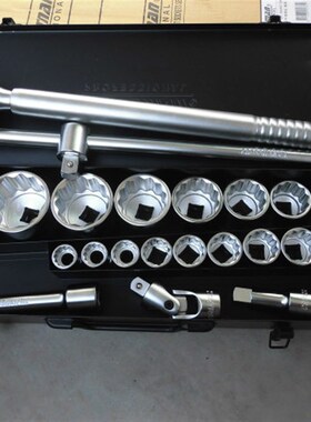 原装进口CROSSMAN美国十字牌3/4重型套筒扳手19mm12角22件87-068