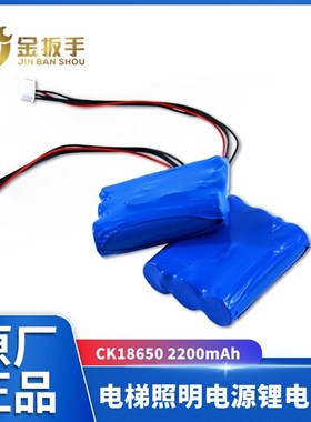电梯RKP220/12应急照明电源锂电池组2200mAh 12V 适用德凌/富士通