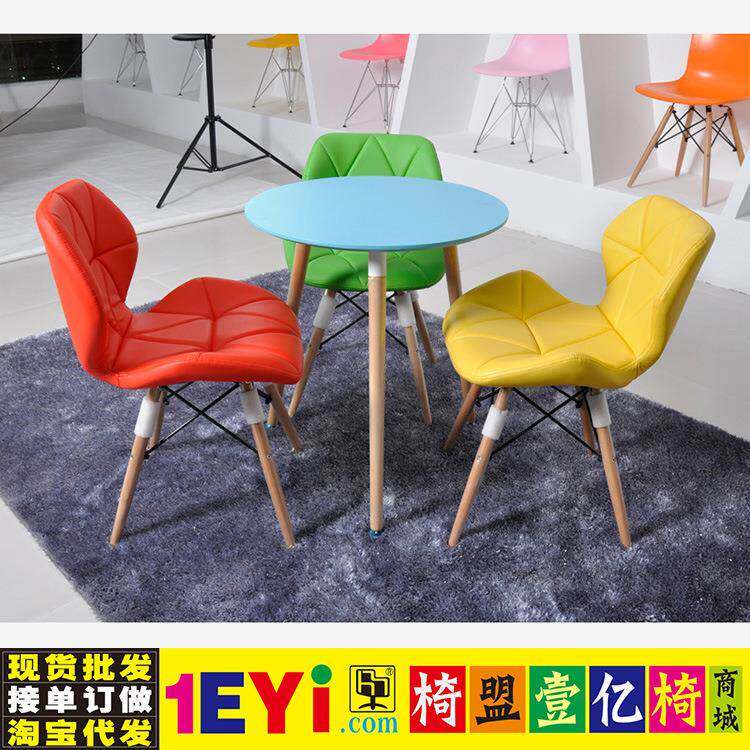 伊斯合缘慕餐DCV椅皮革餐椅展创意尚简约时现代会休闲椅盟安吉