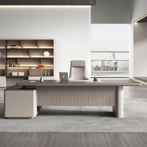 工厂直销代现简约办公桌理 轻奢经K602办公办桌老板桌大气总裁公