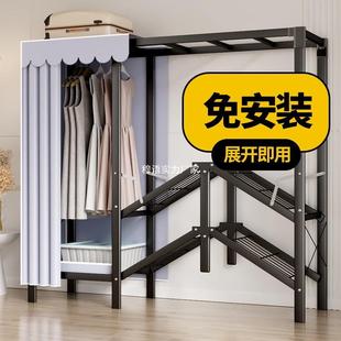 柜家用卧室简租布衣柜结易实耐用出房用衣橱收纳 免QYK安折叠衣装