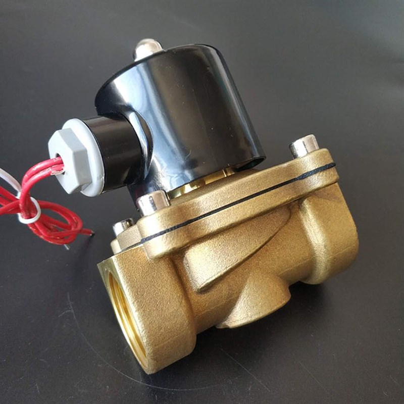 苏明电磁阀24V220V电控水阀门水阀常闭开关 气阀控制阀铜气电磁阀