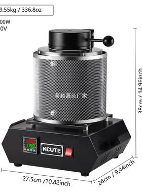 熔金炉 金银铜金属融化炉 带网首1-2-3饰公斤首炼金饰SLE炉石墨坩