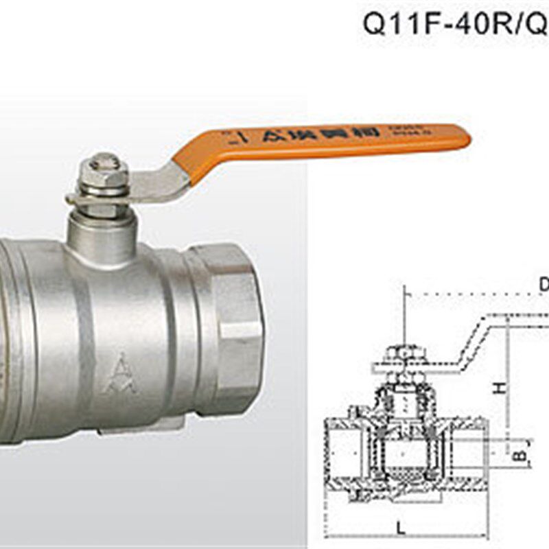 正品埃美柯8253不锈钢304耐高温螺纹球阀手柄阀DN32 1.25寸专卖店