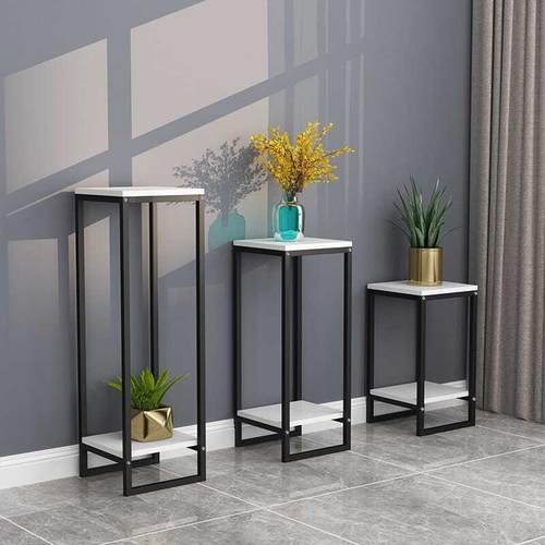 AkTeIuvM铁层艺落花盆架金色简约客厅室内景装饰架绿萝地多置物架