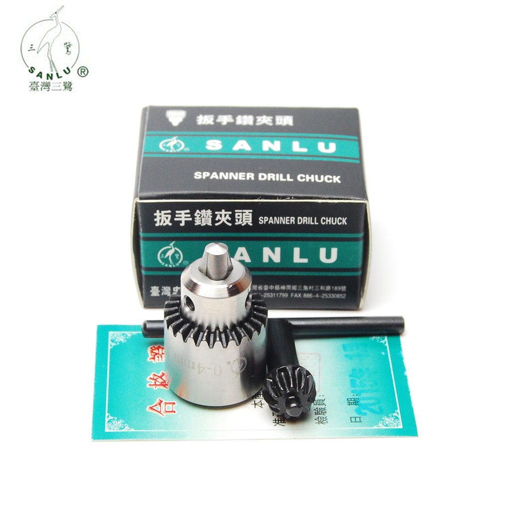 台湾三鹭微型精密扳手钻夹头0.15/0-4mmJT0电火花穿孔机线切割用