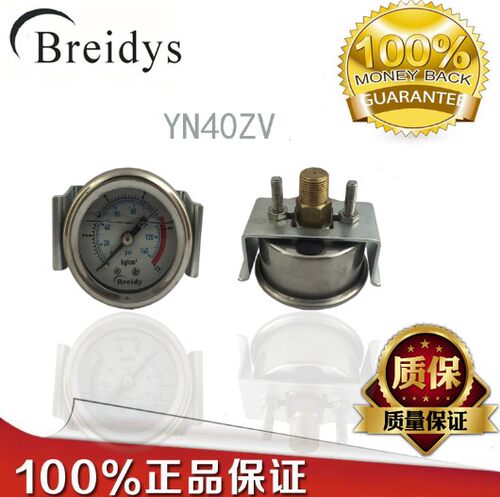 YN-40ZV 40mm轴向带支架耐震压力表 带支架耐震压力表YN-40ZU
