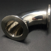 不锈钢KF真空快装 卡盘卡箍镜面光亮弯头1625