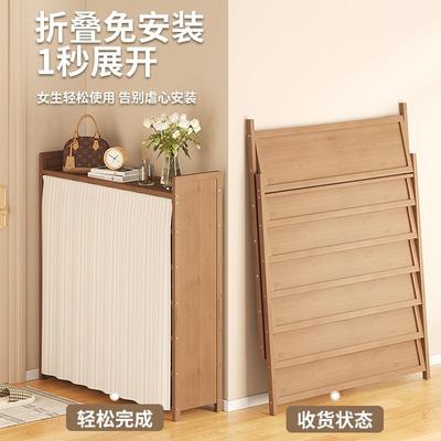 鞋架子免安装家用门口简易结实多层防尘置物架可折叠成品收纳鞋柜