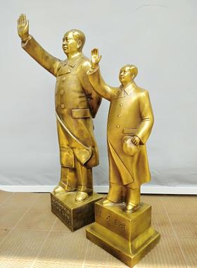 黄铜像像摆件 黄铜挥手像 居家摆件金属工艺品铜3322人物家居通用