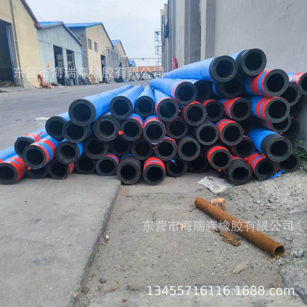 橡胶钢丝骨架缠绕管吸排水 油 酸碱用耐磨抗腐蚀橡胶钢丝缠绕管