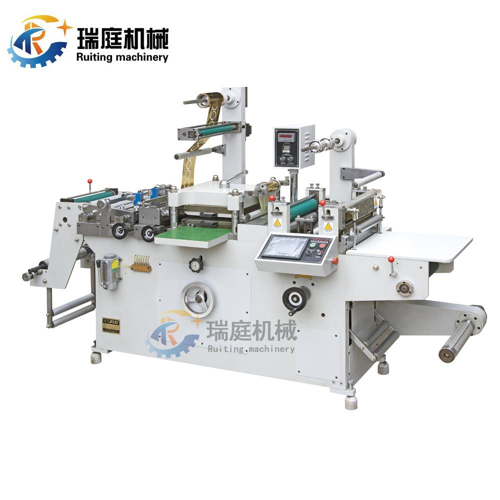 标签覆膜冲孔烫金模切机 二维码贴纸模切机