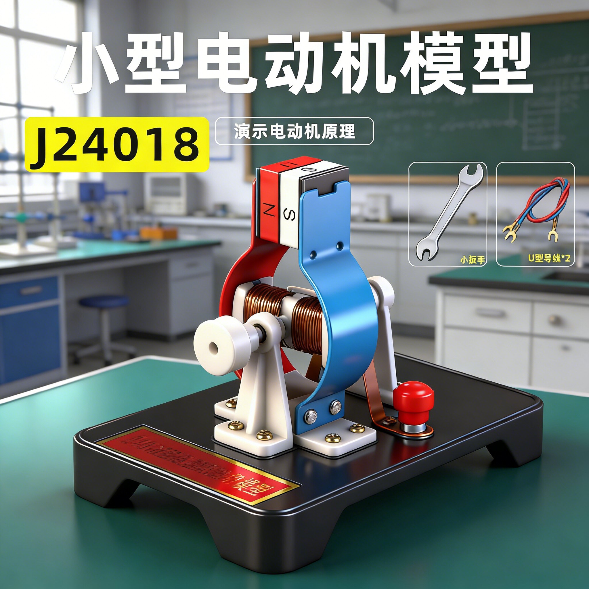 小型电动机模型直流可拆卸学生用小学科学初中物理电学实验器材电动机的原理电与磁电生磁图片