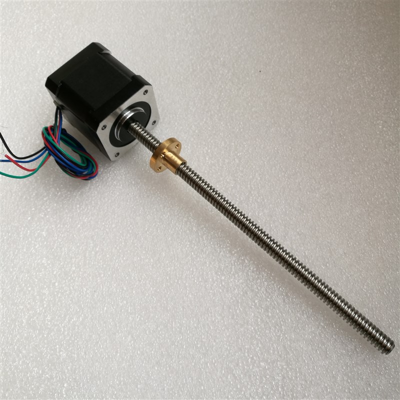 42直线丝杆电机 3D打印机丝杆电机42 Tr8*4 导程4 丝杆长180mm