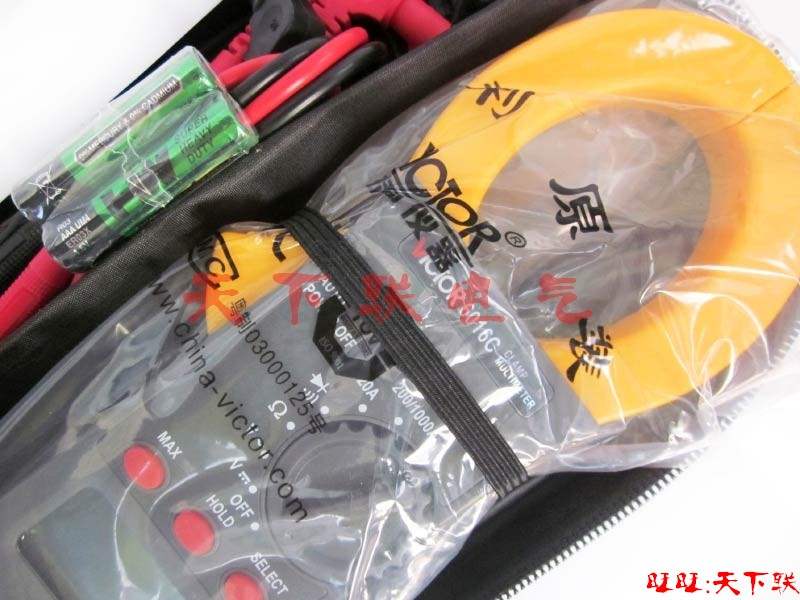 胜利高精度数字钳形表万用表VC6016C交流电流表多功能钳表