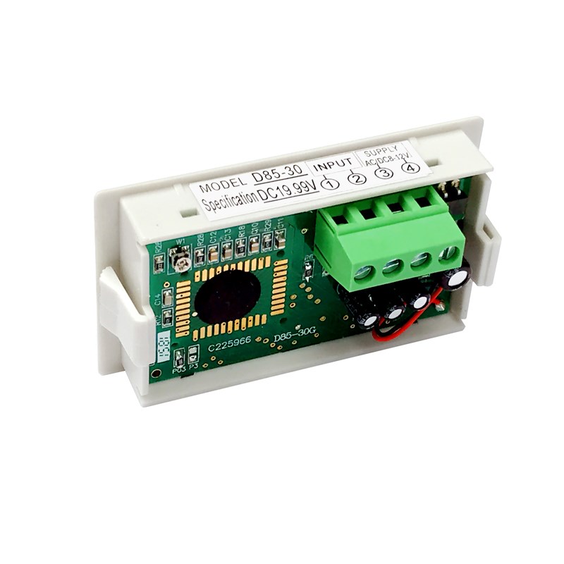 D85-30液晶数显直流电压表DC0-12V120V600V数字显示表头隔离电源